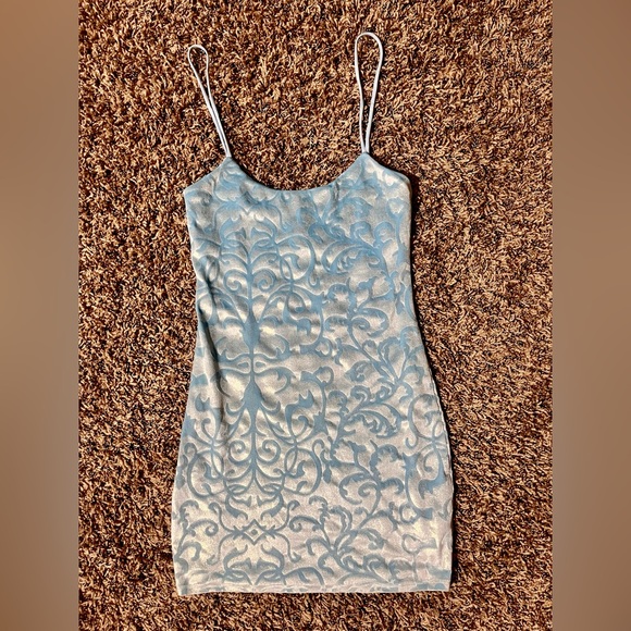 Blue Shimmer Dress, Lucy in the Sky - Picture 2 of 4